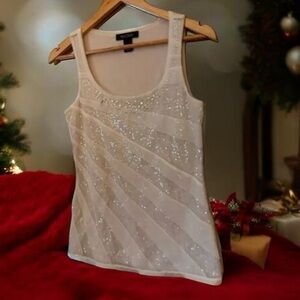 White House Black Market‎ Bedazzled Top Size XS